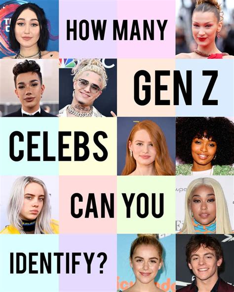 How Many Gen Z Celebrities Can You Identify