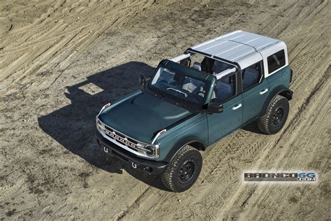 All Colors Rendered On 4 Door Bronco With White Tops Bronco6g 2021