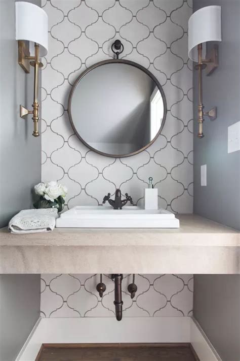 Pretty Powder Rooms We Love Bathroom Decor Modern Luxury Half Bathroom