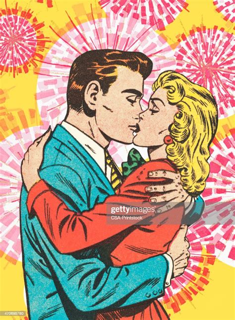 Couple Kissing High Res Vector Graphic Getty Images