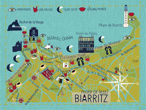 Biarritz Map On Behance