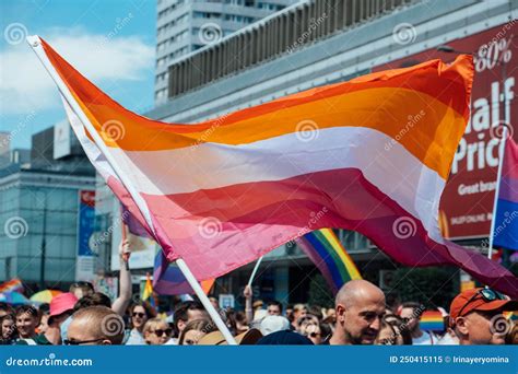 lgbt parade pride month in warsaw polish and ukrainian activists march for lgbtq rights