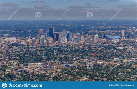 Aerial View Of Downtown Minneapolis St Paul Minnesota Editorial Stock