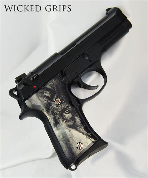 Beretta 92 Compact Pistol Grips Wolf Wicked Grips Custom Handgun