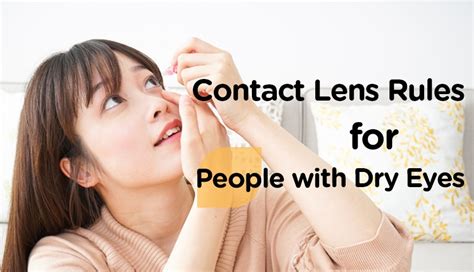 4 Contact Lens Rules For People With Dry Eyes Watsons Singapore