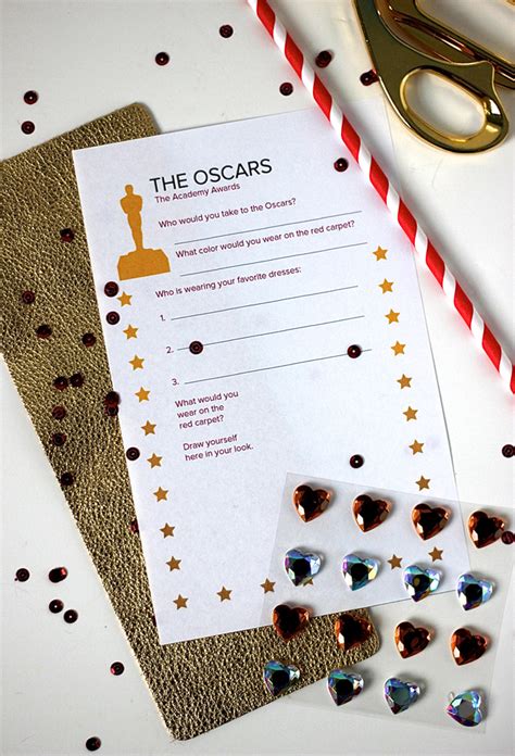 Printable Oscars Ballot For The Red Carpet — Theres Good In Store