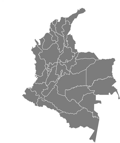 Free Blank Colombia Map In Svg Resources