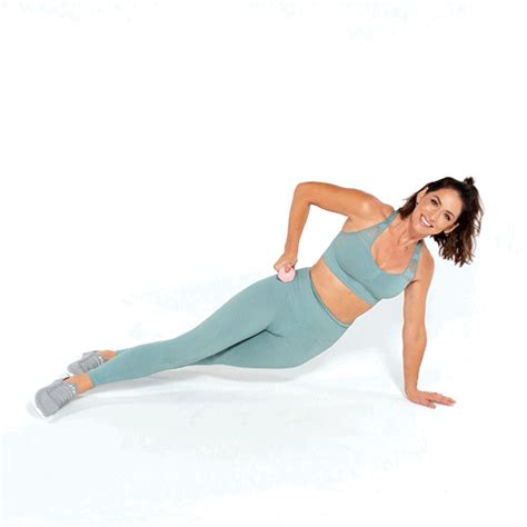 Dumbbell Side Plank With Hip Dip 7 Day Ab Challenge From Tone It Up