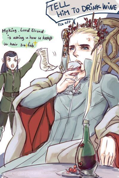 Elrond And Thranduil Lotr Amino