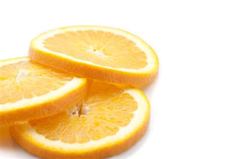 Thinly sliced fresh orange - Free Stock Image