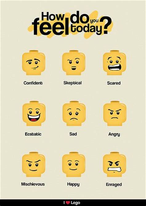 Lego Feelings Chart Great For Children Parent Resources