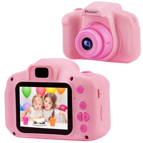 Prograce Kids Camera Children Digital Cameras For Girls Birthday Toy