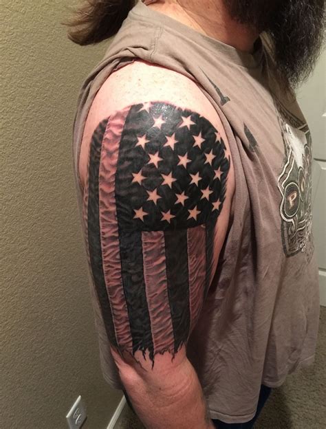 #tattoos #my newest additions are already almost 2 months old but im horrible at uploading current content #line tattoo #black and white tattoos #pokemon #pokemon tattoo #okyam. American Flag Tattoos Designs, Ideas and Meaning | Tattoos ...