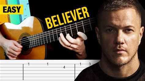 Believer Imagine Dragons Guitar Tabs Tutorial Cover Youtube