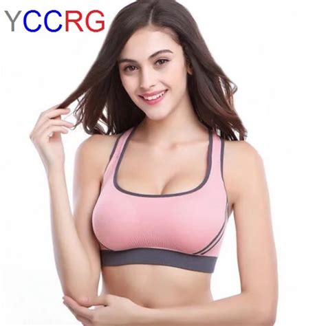 Yccrg Absorb Sweat Quick Dry Protect Breasts Shockproof Sports Bra Fitness Underwear Running