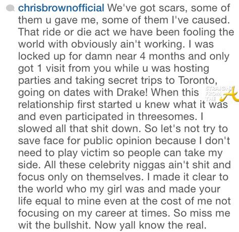 Chris Brown Instagram Heartbreak Straightfromthea
