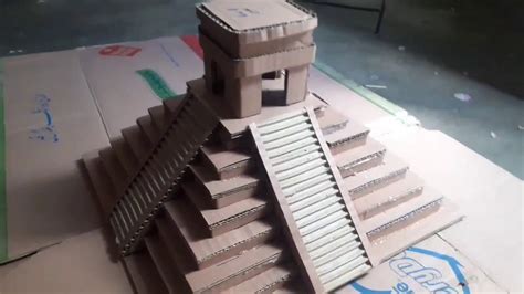 Cómo Hacer Piramides Cartón El Mejor Templo Maya How To Make The