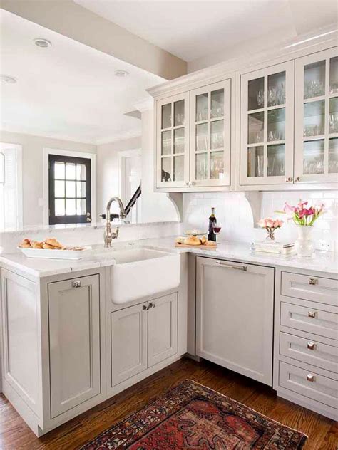 Transitional Kitchen With Gray Cabinets And Farmhouse Sink Hgtv