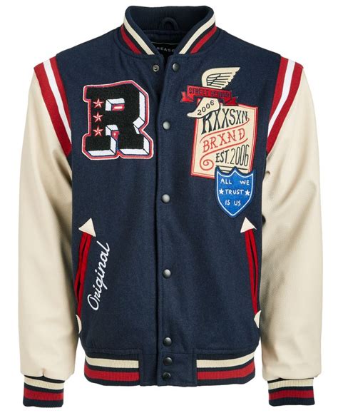 Reason Men S Field Varsity Jacket Macy S Mens Outdoor Jackets Varsity Jacket Jackets Men