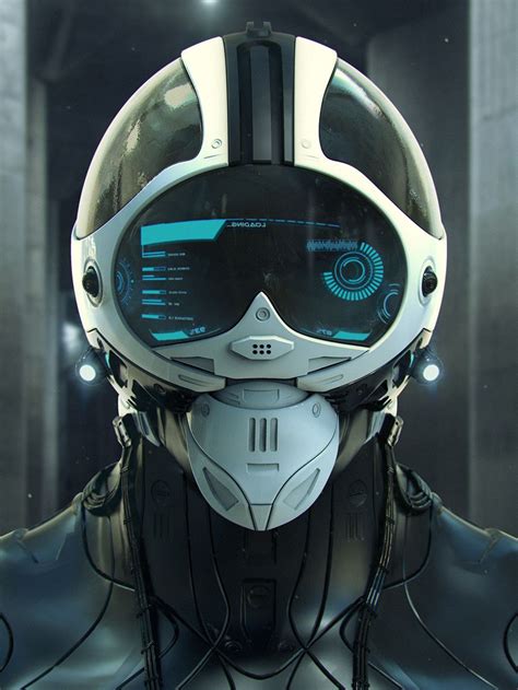 Artstation Si Fi Helmet Pawe Borowiec Helmet Sci Fi Armor Concept