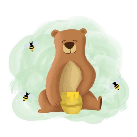 Drawing Of The Drawn Teddy Bear Illustrations Royalty Free Vector