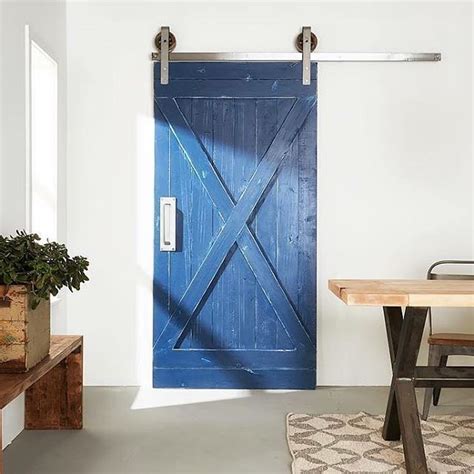 Our Blue Barn Door Surrounded By Several Of Our Other Handmade Pieces