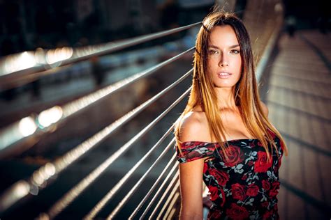 Women Model Marialaura Caccia Marco Squassina Long Hair Dress Women Outdoors Urban Brunette