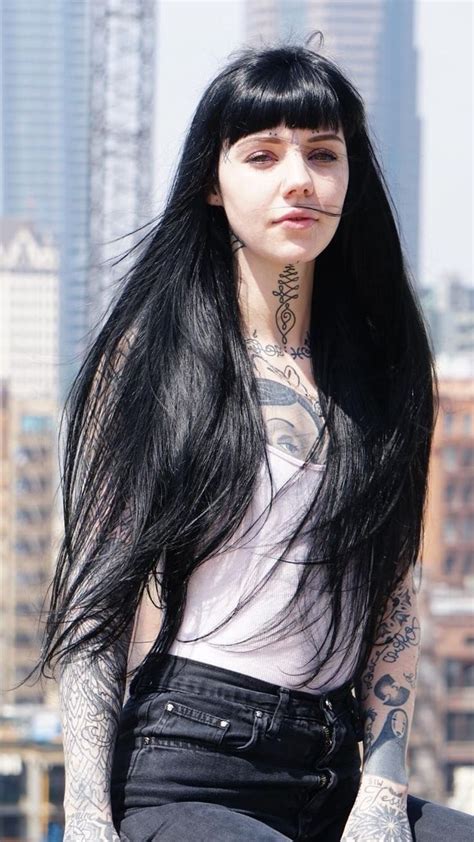 Shes One Hot Goth Girl Goth Hair Long Black Hair Grace Neutral