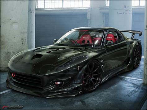 Wallpapers tagged with this tag. Mazda RX7 Black Wallpaper - HD Wallpapers | マツダ, マツダ rx, 車