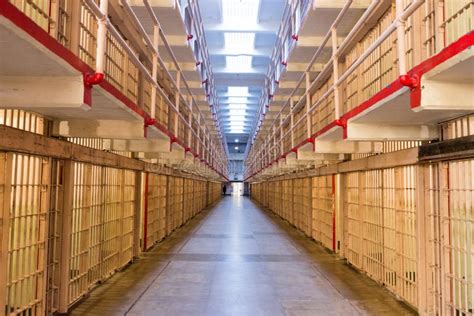 Alcatraz Island Prison Interior Cell Block Stock Image Image Of