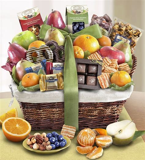 T Basket Of Fruit And Sweet Treats