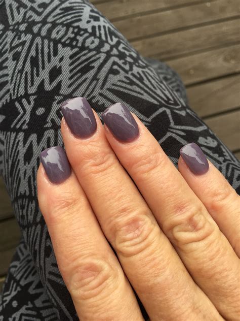 Not Grey Not Purple A Little Of Both Perfect Fall Neutral Sns Powder Sns Nails Colors