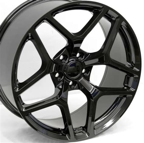20and Gloss Black Z28 Style Wheels Staggered 20x9 20x10 5x120 Chevy