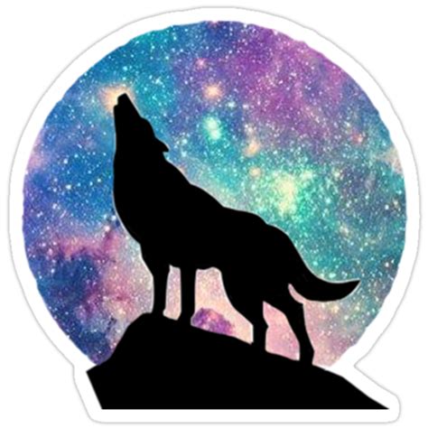 Howling Wolf Stickers By Dabbey Redbubble