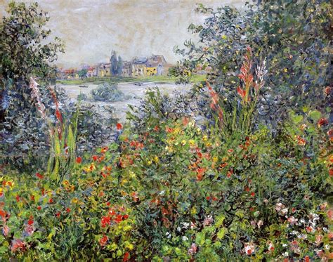 Claude Monet Flowers At Vetheuil Impressionist Paintings