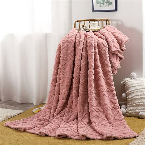 Feltree Throw Blanket Super Soft Warm Solid Warm Micro Plush Fleece