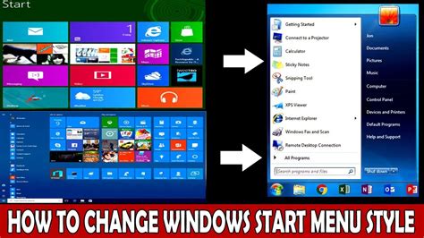 How To Change Classic Start Menu Windows 8 Or 10 Like 7 Windows With