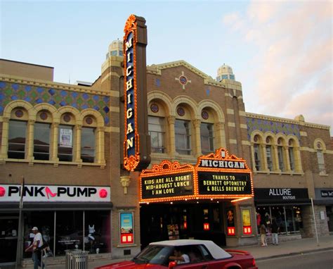 A crowd gathered at the corner of state and liberty streets in downtown ann arbor for the ceremonial relighting of the state theatre's newly restored 1942. Ann Arbor's Michigan Theater | This movie/performance ...