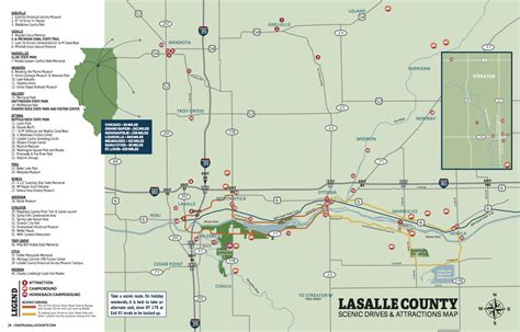 Scenic Drives And Attractions Map Enjoy Lasalle County