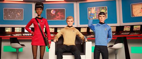 Kirk Spock And Uhura Barbie Dolls Announced For Star Treks 50th