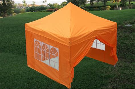 Quick set 9879 escape easy set up & take down: 10 x 10 Easy Pop Up Tent Canopy w/ 4 Sidewalls - 12 Colors