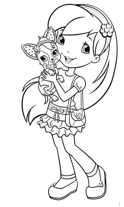 141 Best Strawberry Shortcake Coloring Pages Images Strawberry