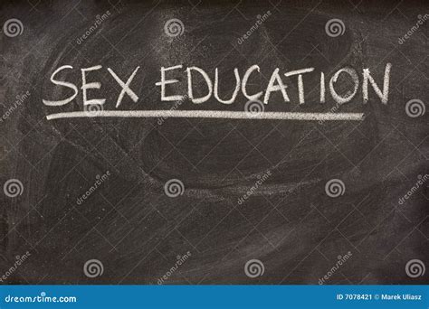 Sex Education As A Class Topic On Blackboard Stock Image Image Of