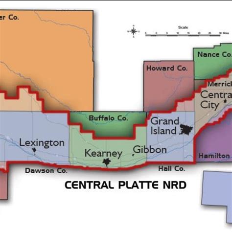 Counties Within And Surrounding The Cpnrd In Nebraska 22 Download
