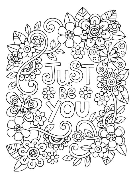Get This Printable Adult Coloring Pages Quotes I Am Enough Related