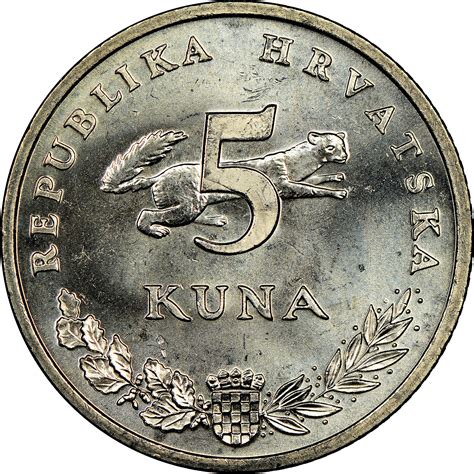 Croatia 5 Kuna Km 11 Prices And Values Ngc