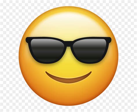 Download Download Sunglasses Cool Emoji Face Iphone Ios Emojis Sunglasses Emoji Clipart