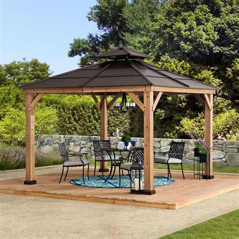 If you want to see more outdoor plans, check out the rest of our step by step projects. Sunjoy Missouri Collection 10 ft. x 10 ft. Cedar Framed ...