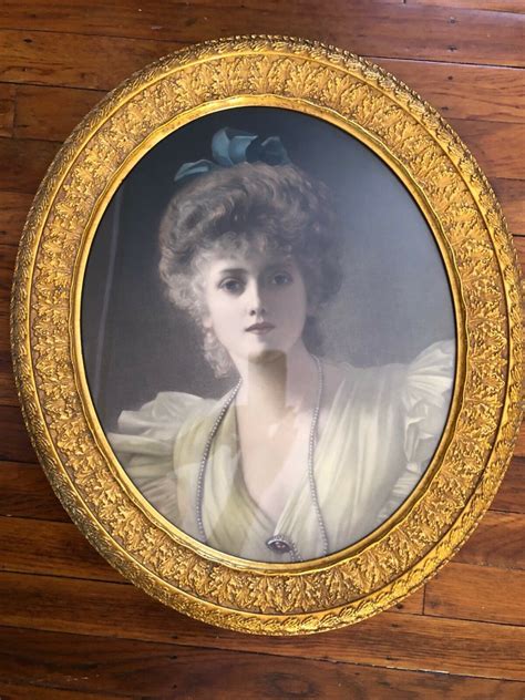 Victorian Oval Portrait Of Attractive Lady 5900 Victorian Oval