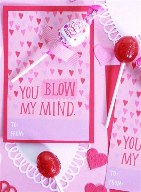 Free Printable Blow Pop Valentines
